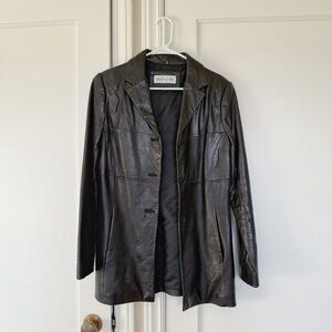 Vintage Jones New York Black Leather Jacket